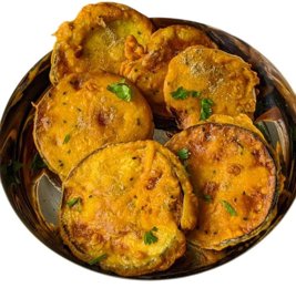 Aubergine Pakora x6